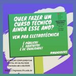 Processo seletivo para o técnico em eletrotécnica ainda para o primeiro semestre de 2020.